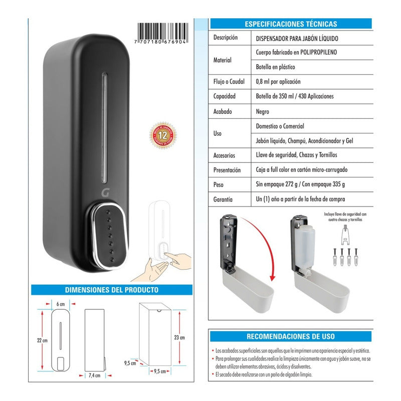 Dispensador De Jabon Liquido