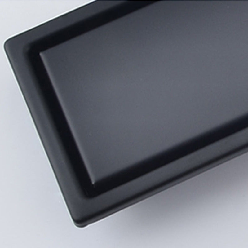Rejilla Piso Rectangular Invisible De 60cm X 10cm Negro Mate