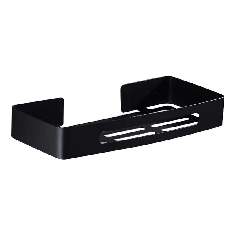Repisa Para Baño Rectangular Negra