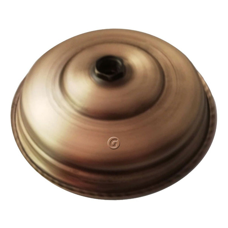 Ducha Vintage 30cm Bronce Antiguo Con Tubo 40cm