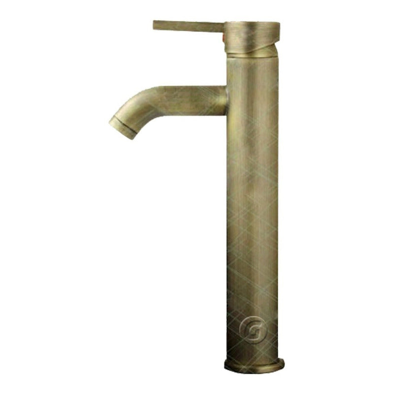 Griferia Mezclador Paralavamanos Vintage Bronce Antiguo Alto