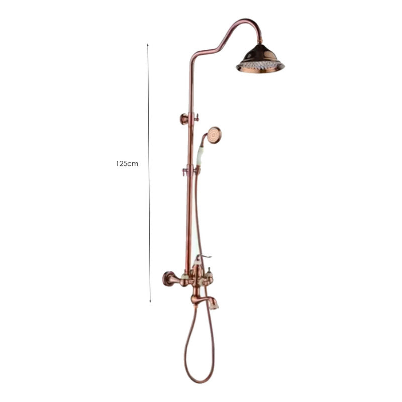 Torre Ducha Para Baño Acabado Oro Rosa Vintage