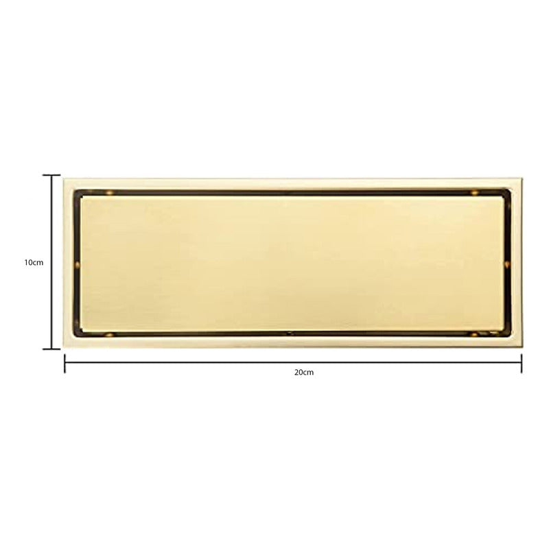 Rejilla De Piso 20x10cm Troya Vintage Gold