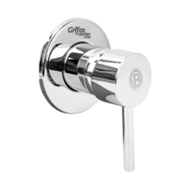 Set Mezclador, Registro Latón, Regadera Redonda,tubo De 35cm