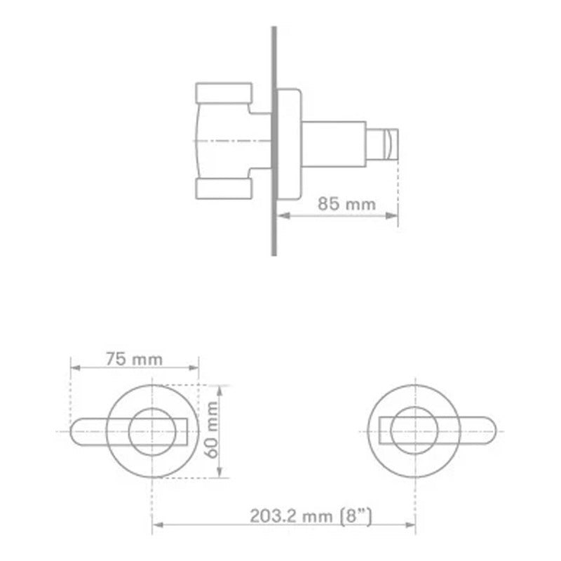 Kit Mezclador Ducha 8 Con Regadera Piana Cromada