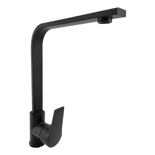 Griferia Lavaplatos Monocontrol Alta Negro Mate 360