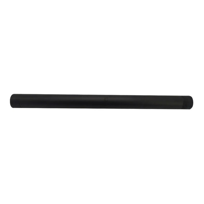 Tubo Redondo Ducha De Techo Negro 15cm