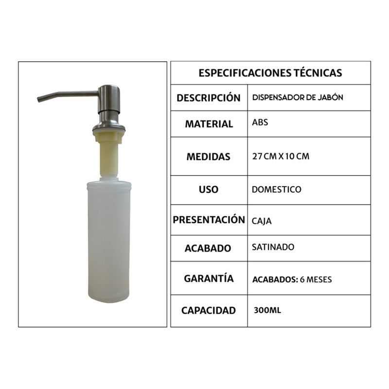 Dispensador De Jabón Líquido Mesa Para - Cocina