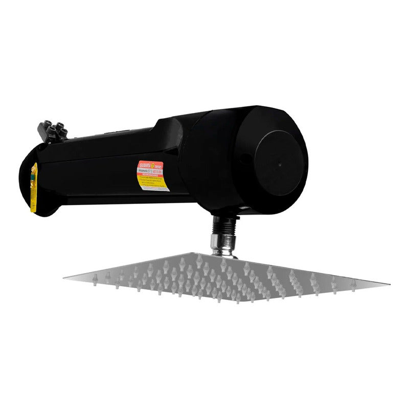 Ducha Electrica Horizontal Lusso Negra-ducha 8 110v