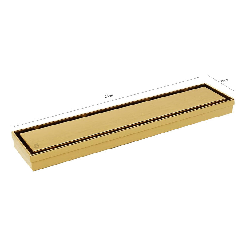 Rejilla De Piso Oro Gold 20*10cm Vintage