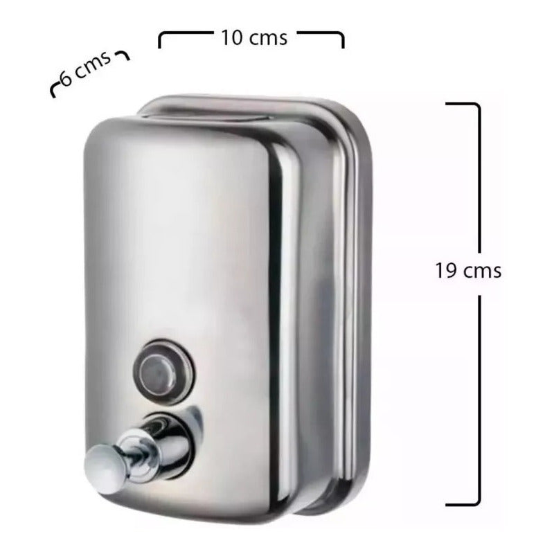 Dispensador Jabón Liquido, Metálico,1000 Ml Institucional