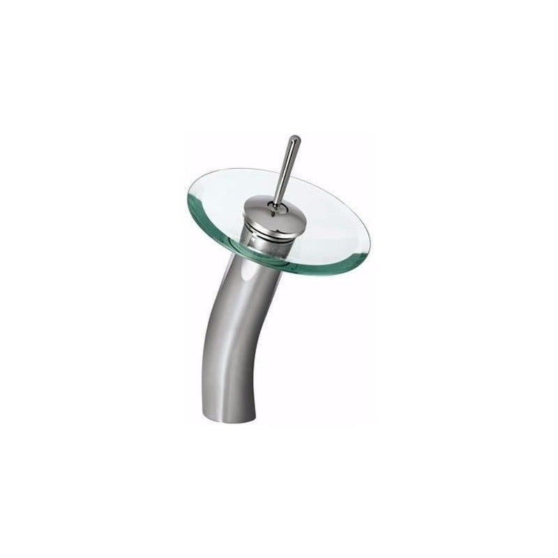 Griferia Monocontrol Cascada Cristal Alta.