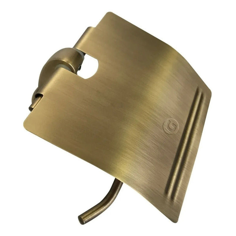 Papelera Baño Vintage Acabado Bronce Antiguo Vintage