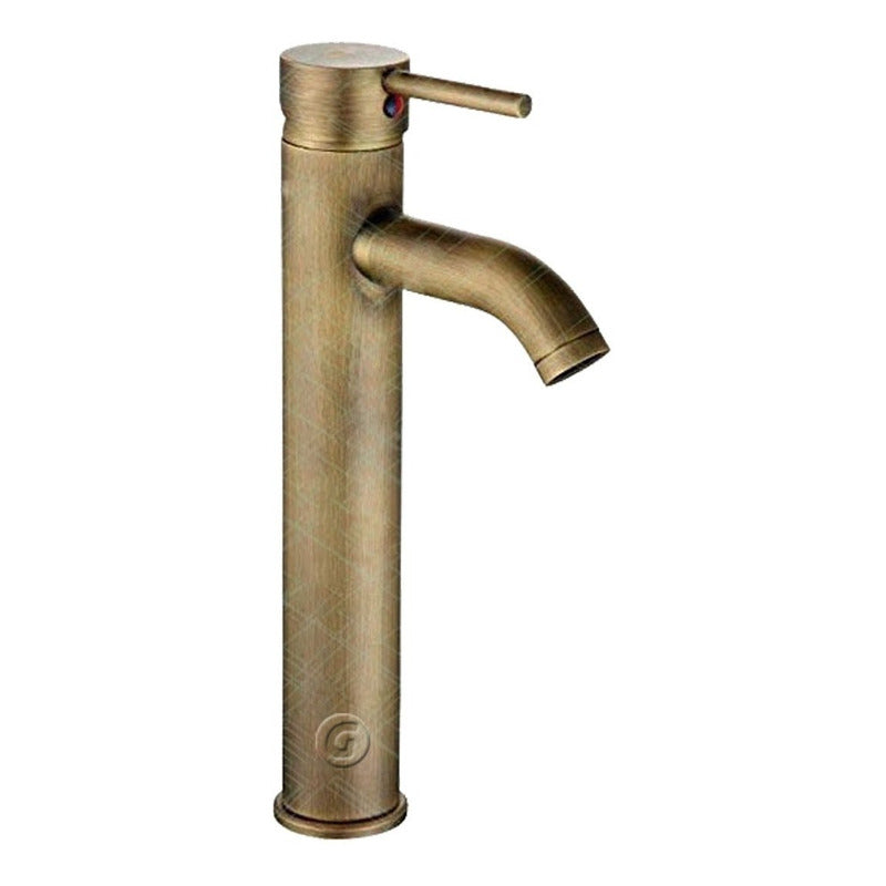 Griferia Mezclador Paralavamanos Vintage Bronce Antiguo Alto