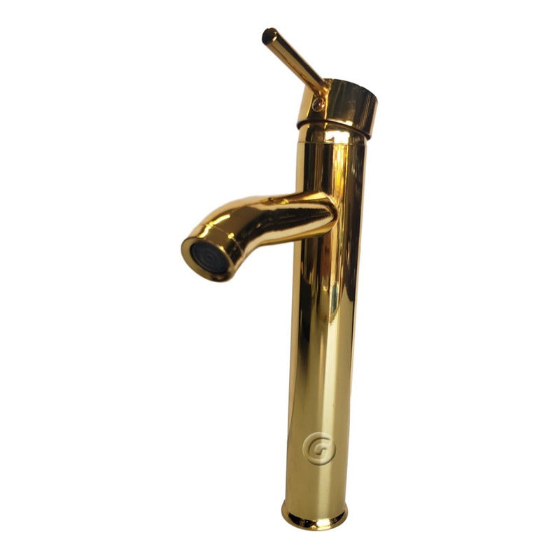 Llave Lavamanos Grifo En Bronce Vintage Acabado Oro Laton
