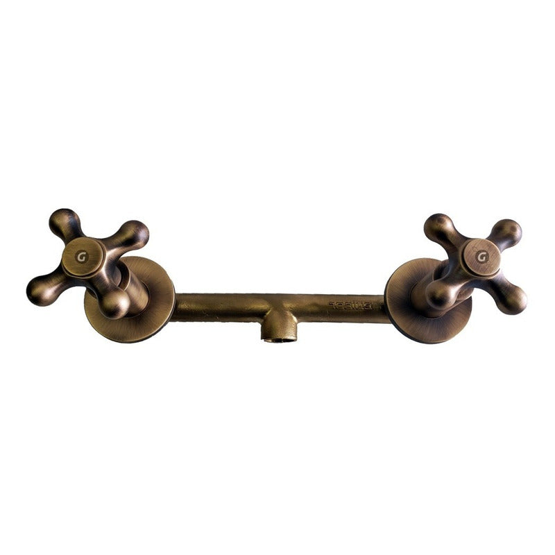 Mezclador Ducha 8 Pulgada Vintage En Bronce Antiguo
