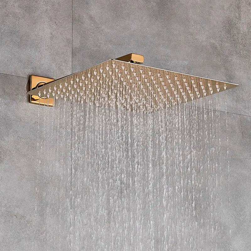 Regadera Ducha Cuadrada 20cm + Tubo Cuadrado