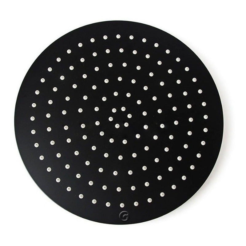 Ducha Negra Mono Control Con Ducha 20cm