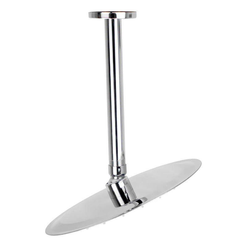 Ducha Regadera Metálica 30 Cm Redonda, Kit Tubo A Techo