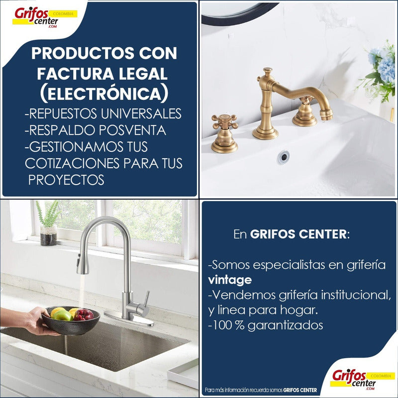 Grifería Mezclador Para Lavamanos Cromado