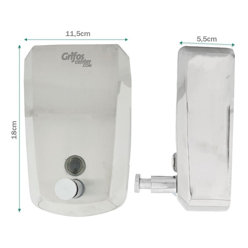 Dispensador Jabón Pared Acero 304 800ml