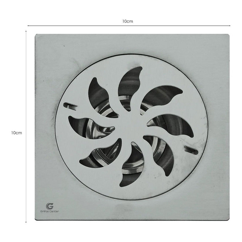 Rejilla De Piso Cuadrada 10cm En Acero