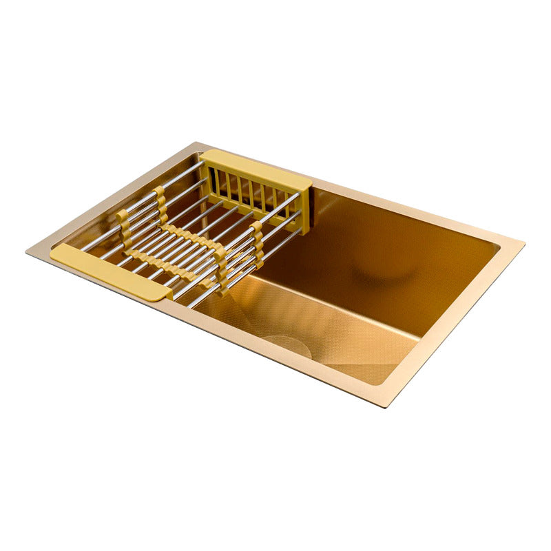 Lavaplatos Acero 304 Dorado Vintage 60*40*22cm + Accesorios