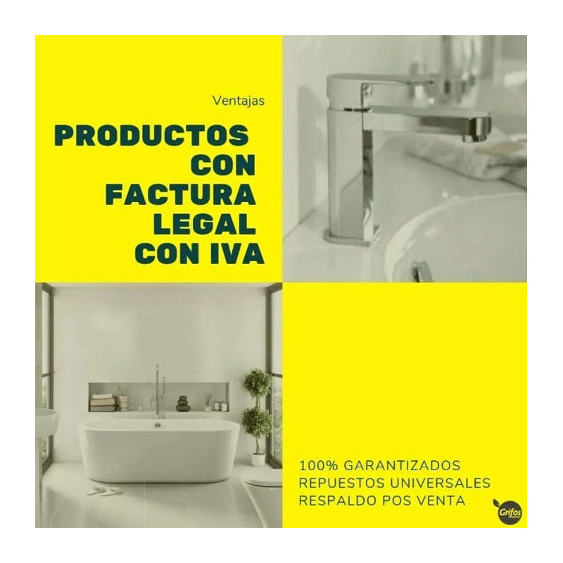 Mezclador Monocontrol Cuadrado Para Ducha