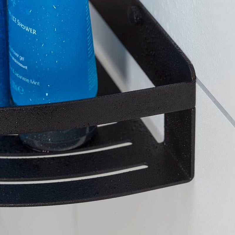 Organizador Repisa Esquinero Para Ducha/baño Acero Negro