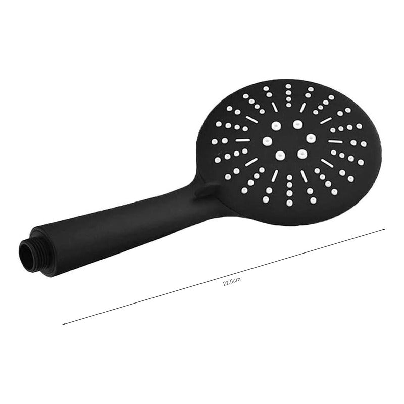 Kit Ducha Telefono En Abs Negra+ Manguera+soporte