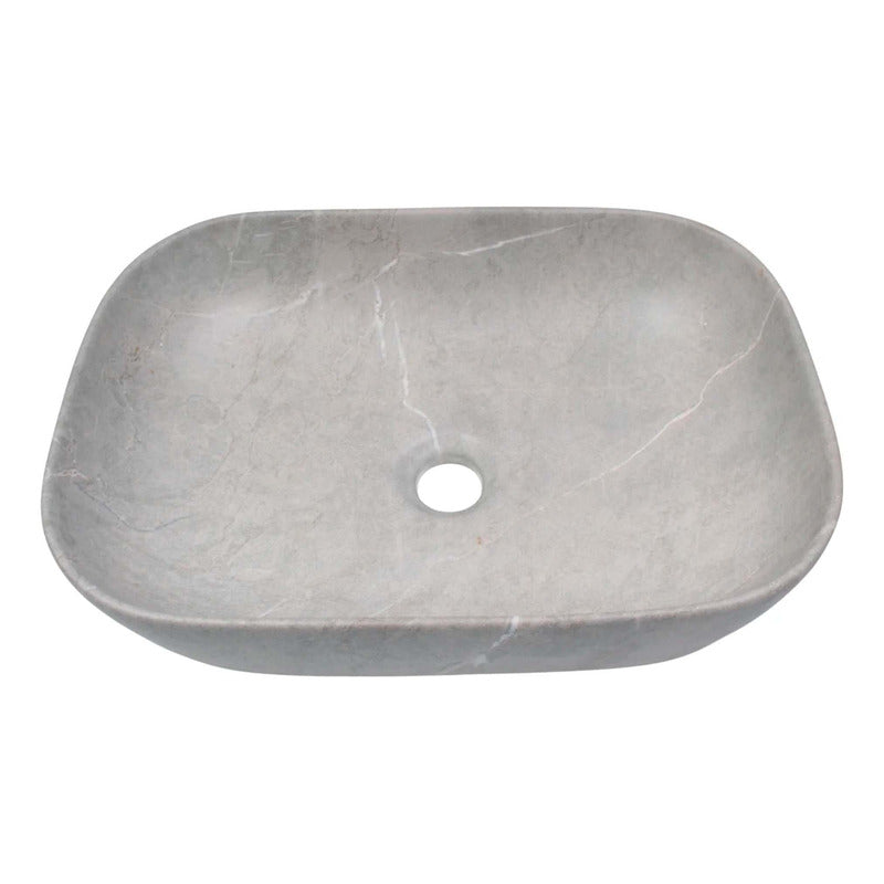 Lavamanos Rectangular De Sobreponer Gris 455*325*135