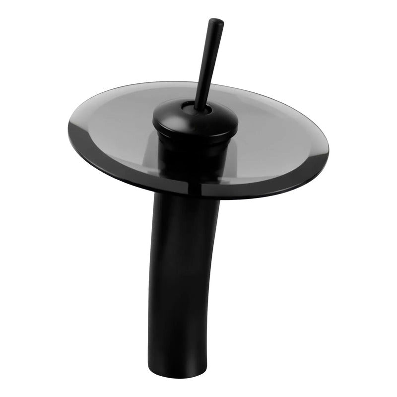 Griferia Monocontrol Lavamanos Cascada Negro Mate