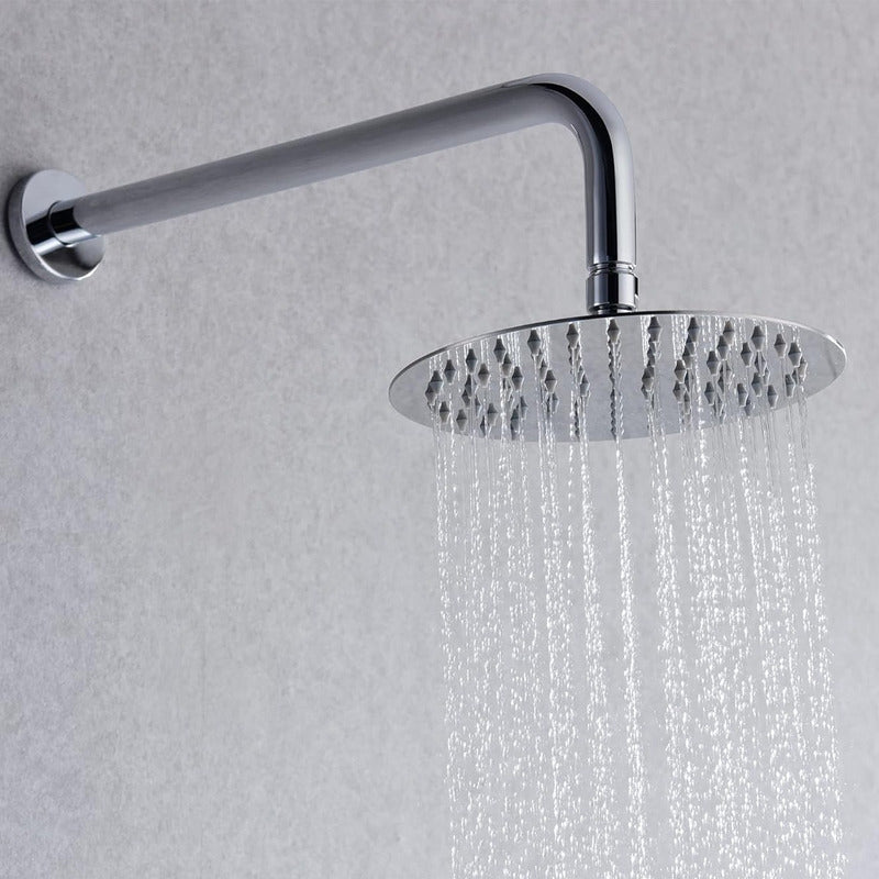 Regadera Ducha Redonda 8 Pulgadas Tipo Lluvia + Tubo