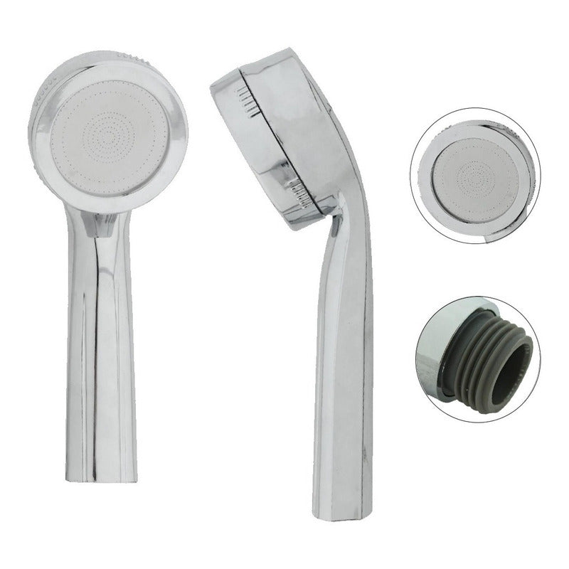 Teleducha O Ducha De Mano Redonda Borde Blanco