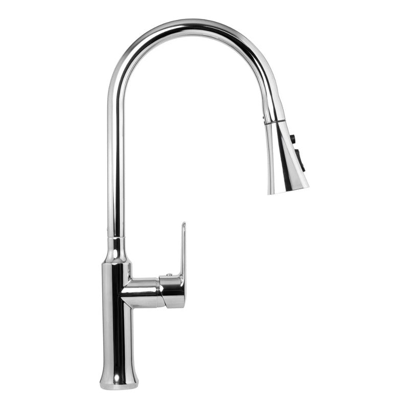 Griferia Monocontrol Lavaplatos Zinc Plateada Cromada 2