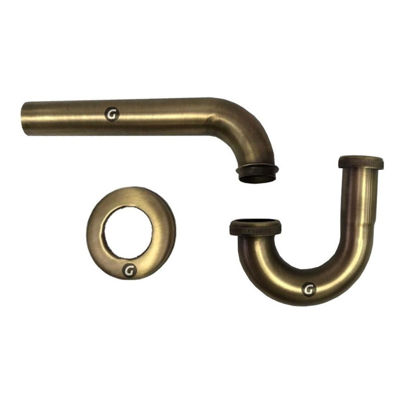 Kit Grifería Baño Vintage Bronce Antiguo