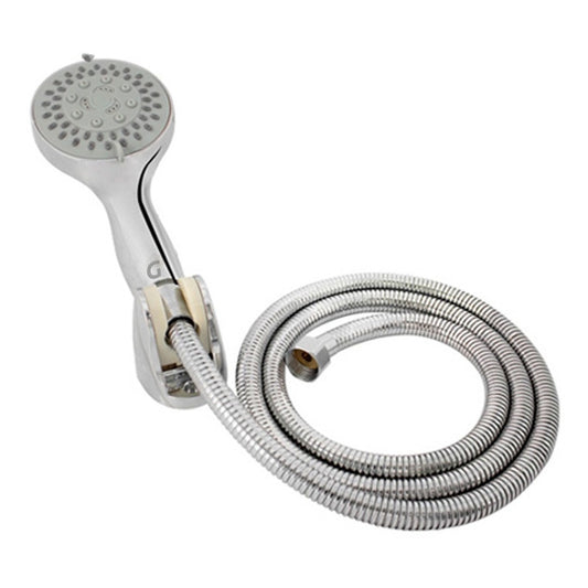 Teleducha Cromada Abs 5 Funciones, Manguera 1.5 Acero Inox.