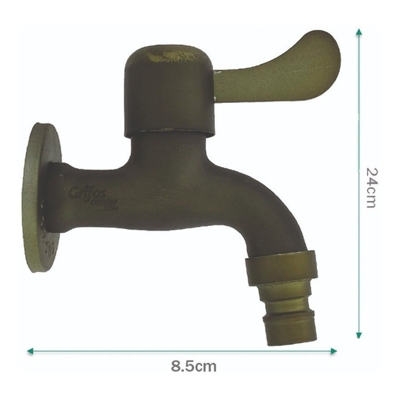 Grifería Lavamanos Agua Fría De Pared Vintage