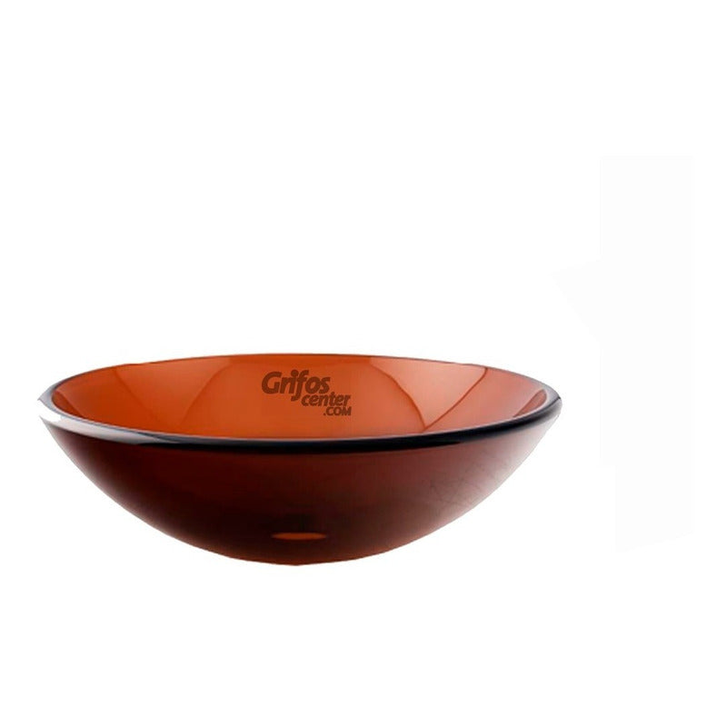 Lavamanos De Vidrio Café 32cm