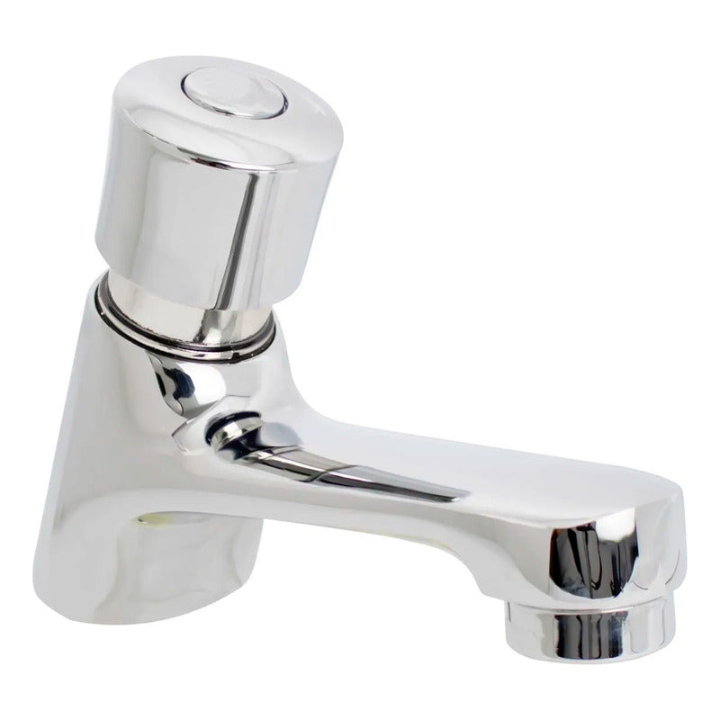 Llave Push Lavamanos En Bronce