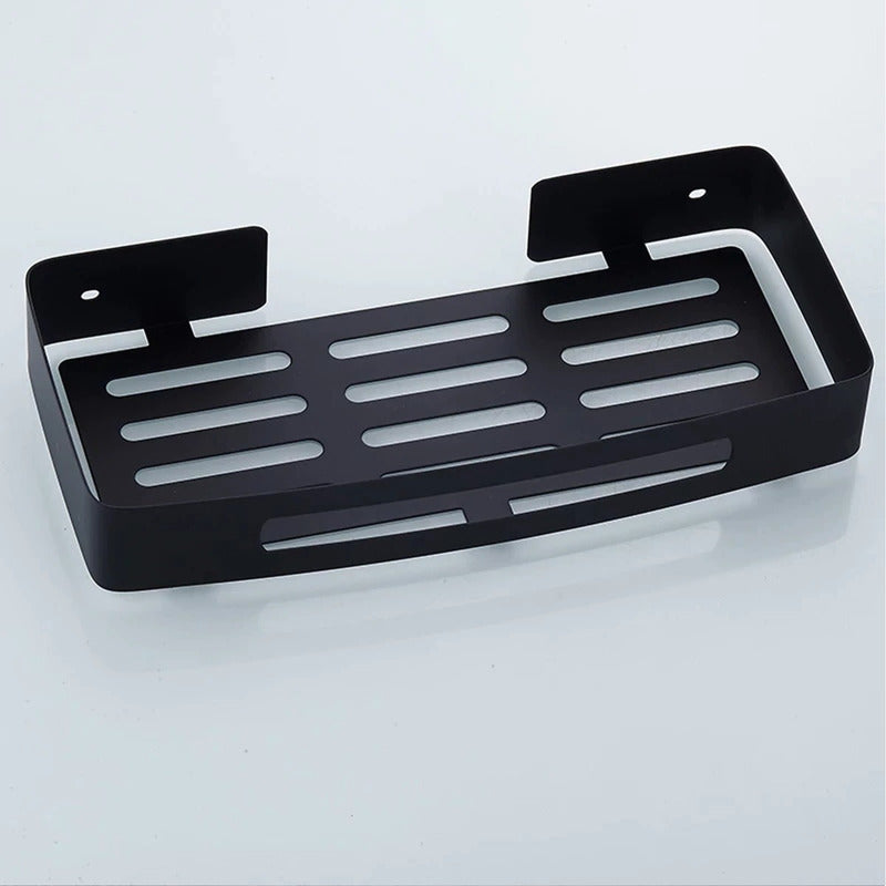 Repisa Para Baño Rectangular Negra