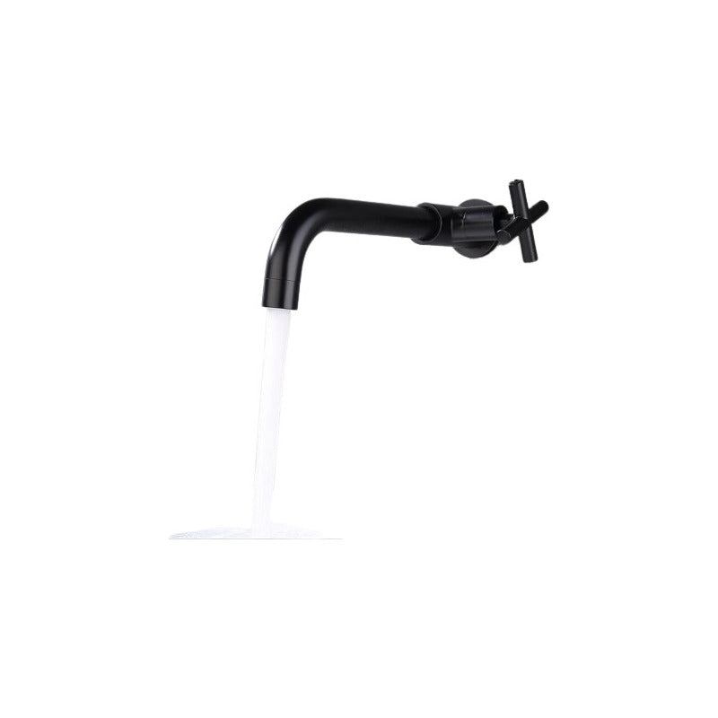 Llave Para Lavamanos De Pared Vintage Negra