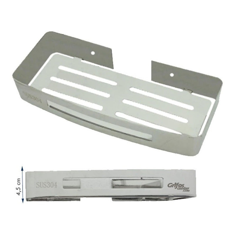 Repisa Para Baño En Acero Rectangular