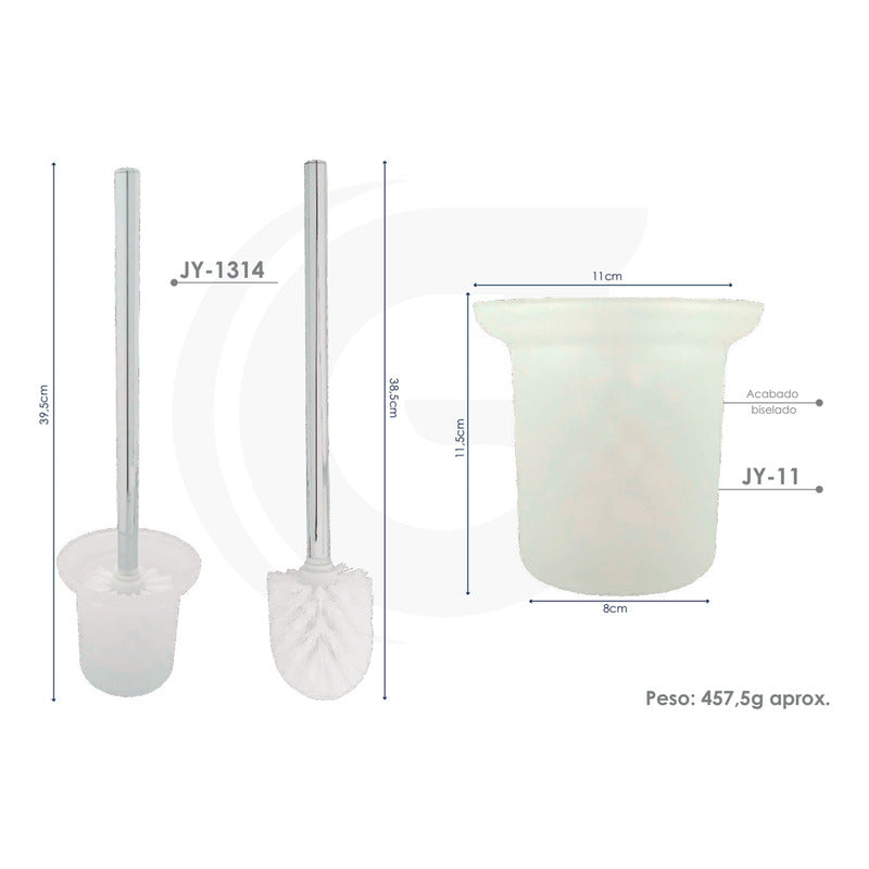 Kit Cepillo Baño + Recipiente