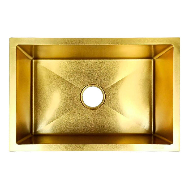 Lavaplatos En Acero Inox. Oro 51*45*21cm Vintage