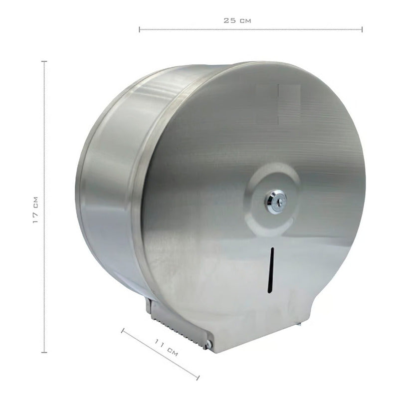 Dispensador De Portapapel Industrial En Acero Inoxidable