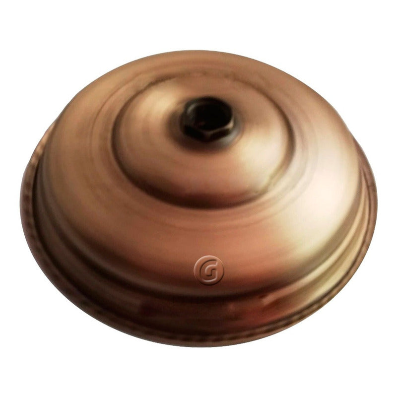 Ducha Circular Vintage Bronce Antiguo 20 Cm