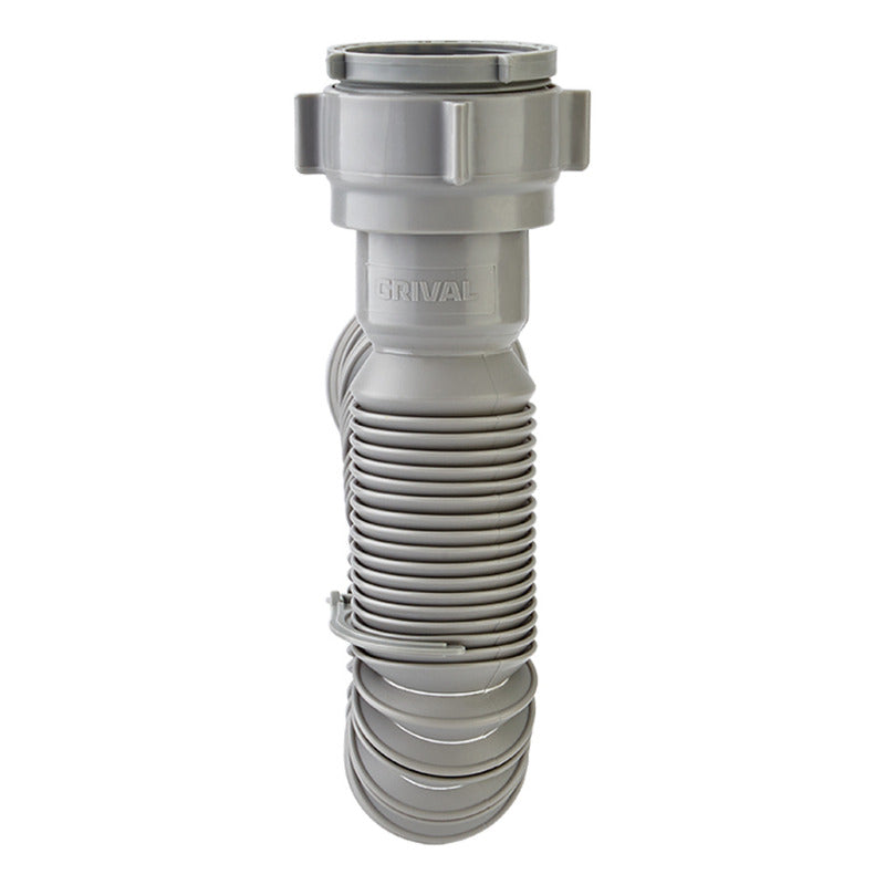 Sifón Sencillo Flexible Gris Grival
