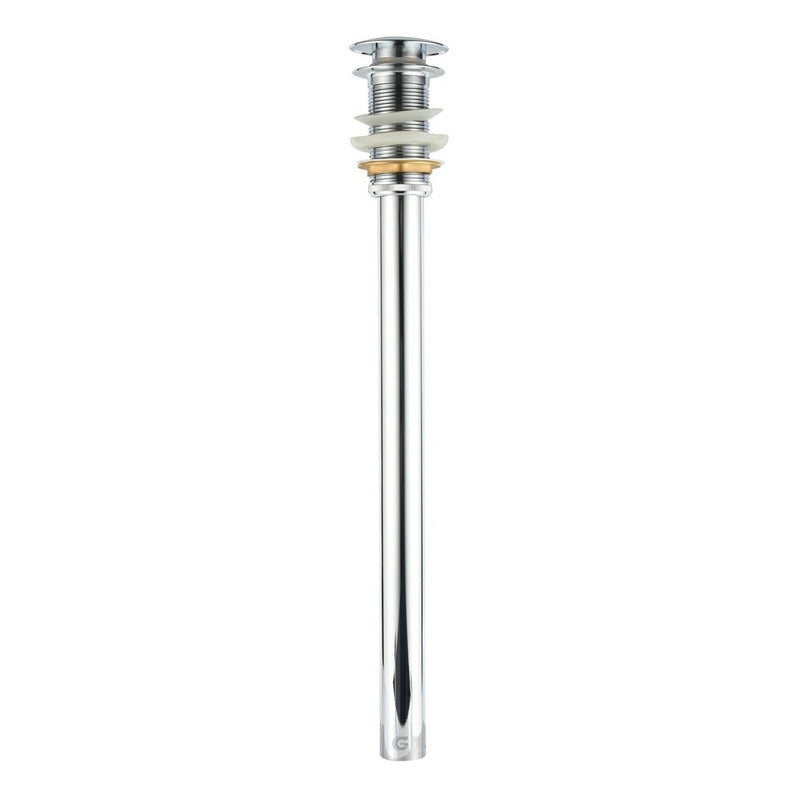Desague De Push Cromado Sin Rebose Cuerpo En Laton