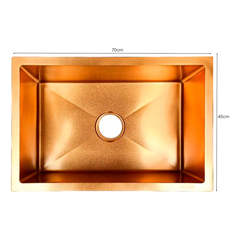 Combo Lavaplatos 70*45cm+griferia Lvp Oro Gourmet+acc